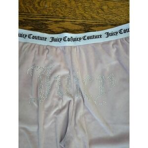 Juicy Couture Y2K Women M Pink Velour Lounge Joggers Rhinestone Logo Waist
